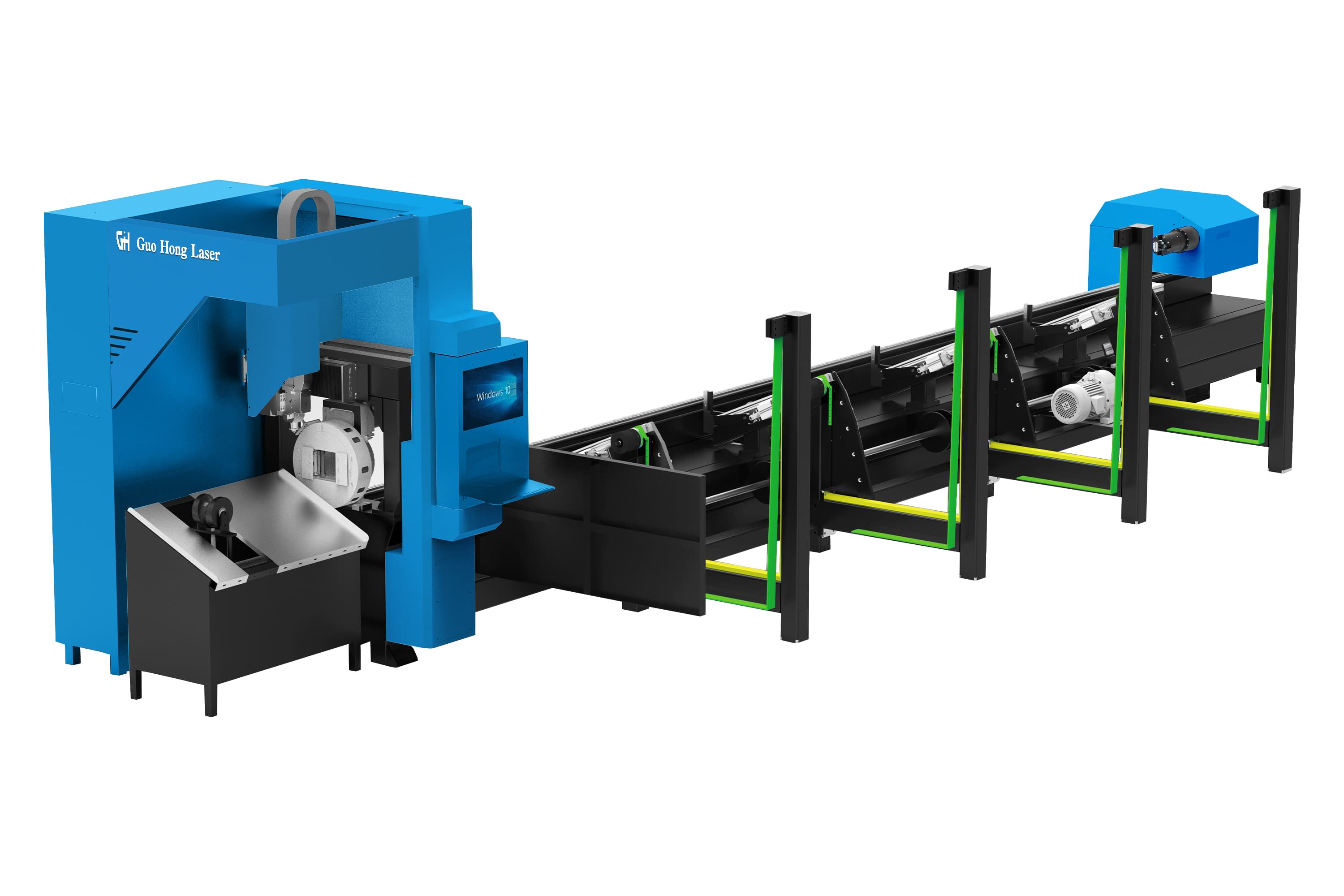 Küçük Çaplı Tam Otomatik Yükleyici ve İndirici Boru Kesim Makinesi
